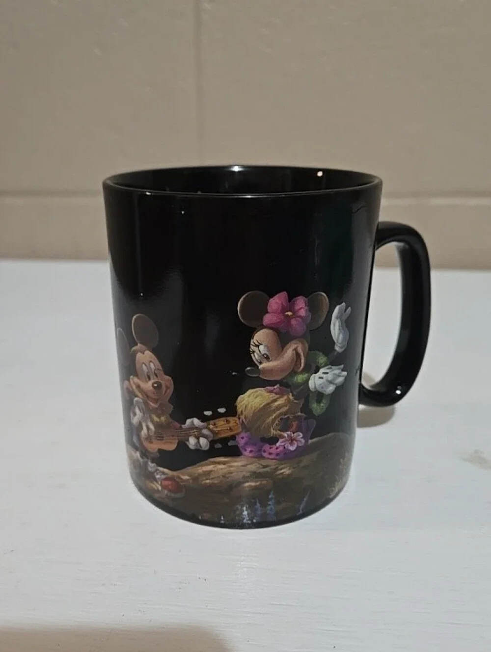 Disney Mickey and Minnie - BEACH Thomas Kinkade Morphing Mug - Coffee -